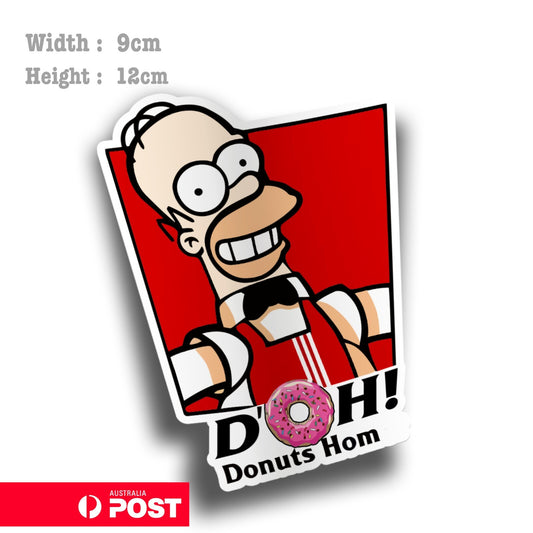 KFC Homer D'oh Funny, The Simpsons Carton Funny Sticker 