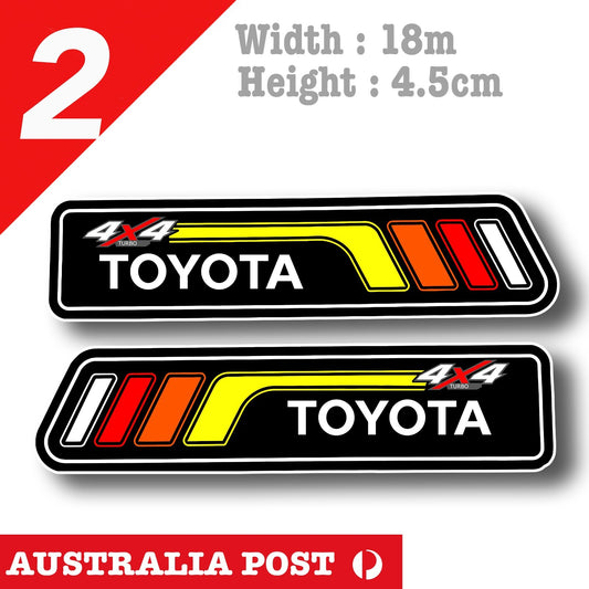 Toyota 4x4 Turbo , Off Road, 4WD, HILUX Toyota Logo Sticker