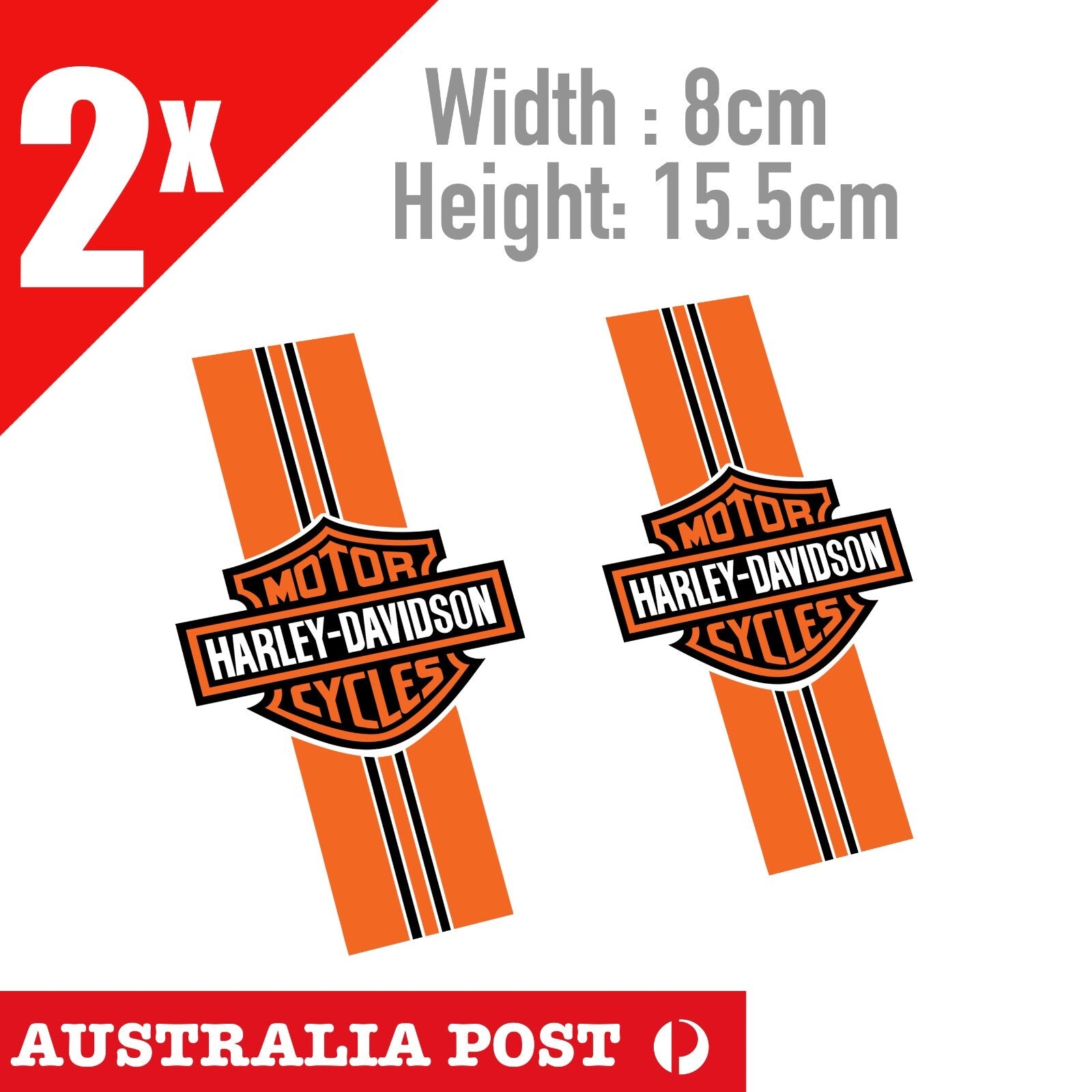 HARLEY Davidson Sticker For Laptop Motorcycle Fuel Tank Mancave x2 Sticker