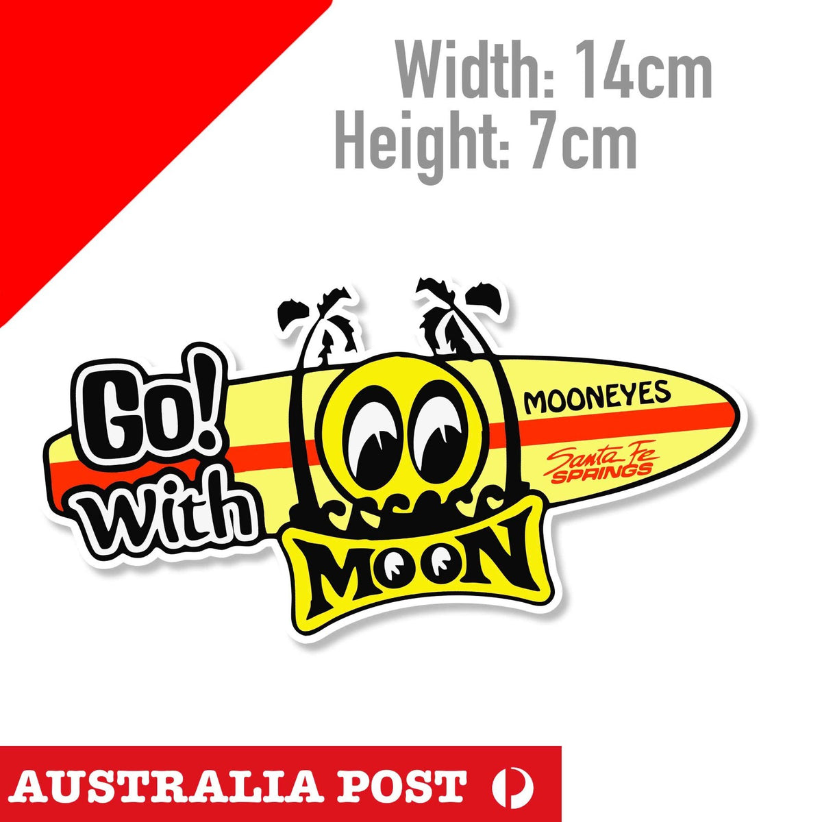 Mooneyes  Hot Rod Accessoires Car Garage Man Cave  Logo Sticker