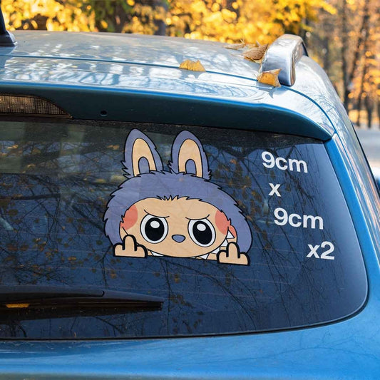 Middle Finger Rude, Funny Labubu Monster Stickers