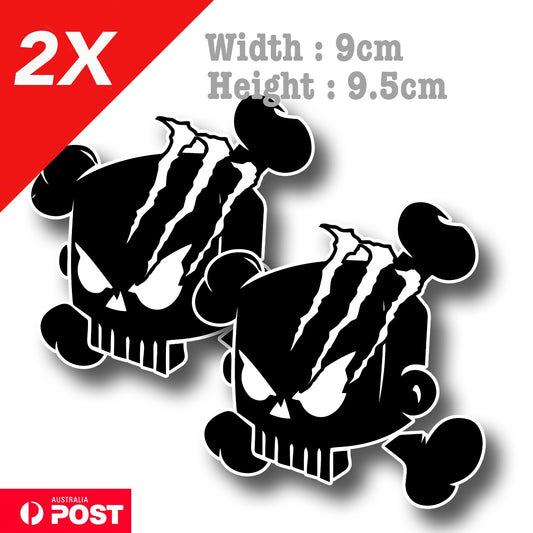 Ken Block 43 Black Skull Racing Monster Energy Drink Logo Sticker