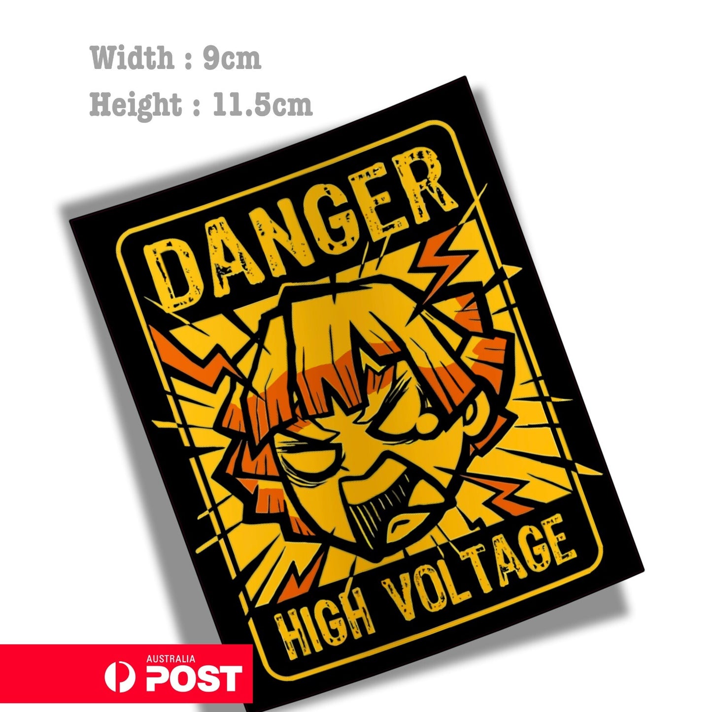Demon Slayer Anime Zenitsu Agatsuma HIGH VOLTAG JDM Sticker