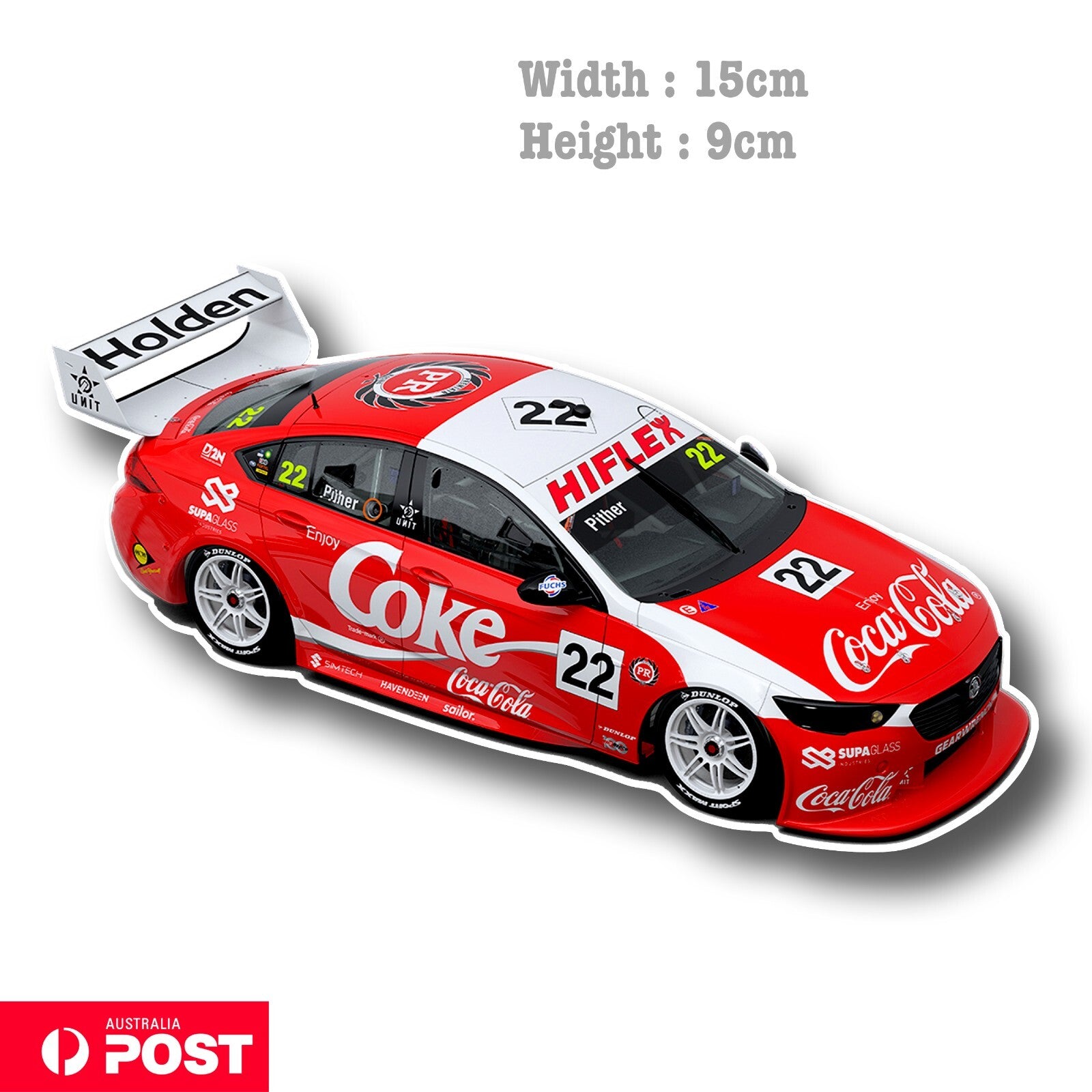 Coca Cola Holden Commodore ZB Supercar Championship V8 Sticker