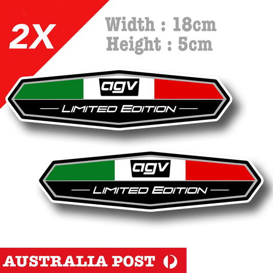 AGV Italian Limited Edition Logo Motorcycle, Helmet, Fuel Tank Sticker