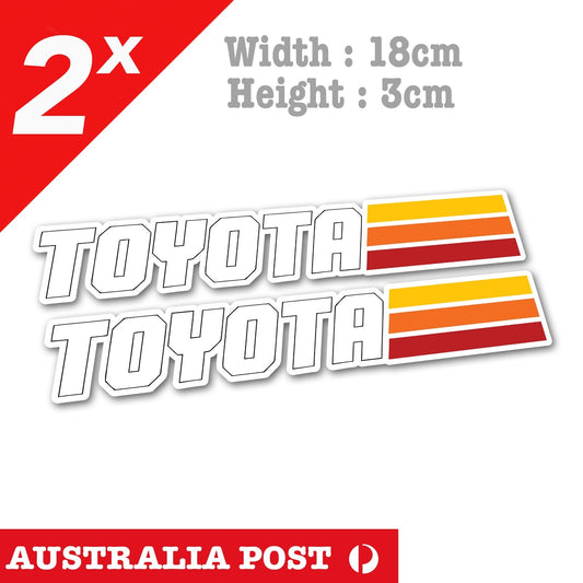 Toyota Heritage Classic Retro Straight Stripe,4X4 , 4WD,Off Road Stickers