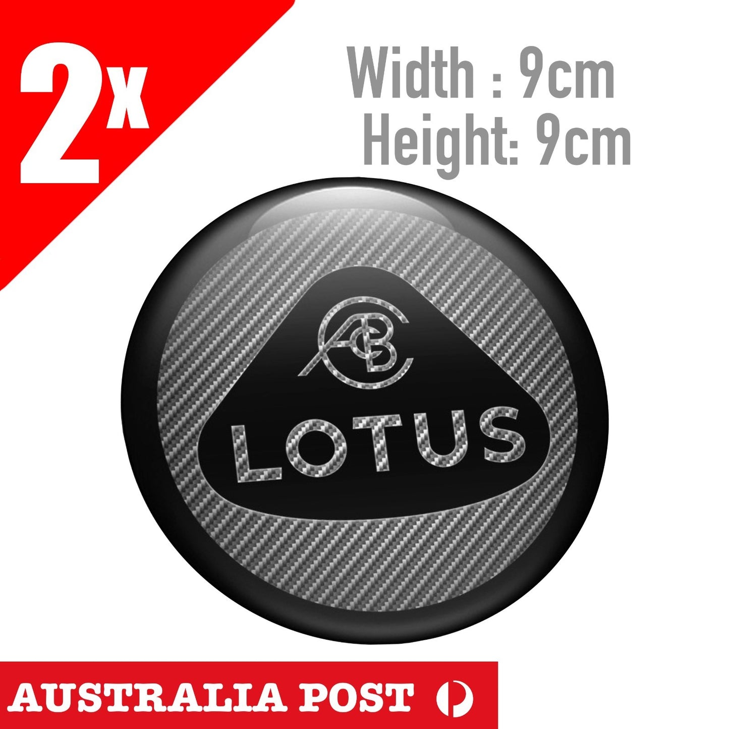 LOTUS Round Logo badge Carbon Style Sticker
