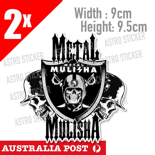 Metal Mulisha Skull,Motocross Dirt Bike, Off Road,4x4, Fuel Tank, Sheild Sticker