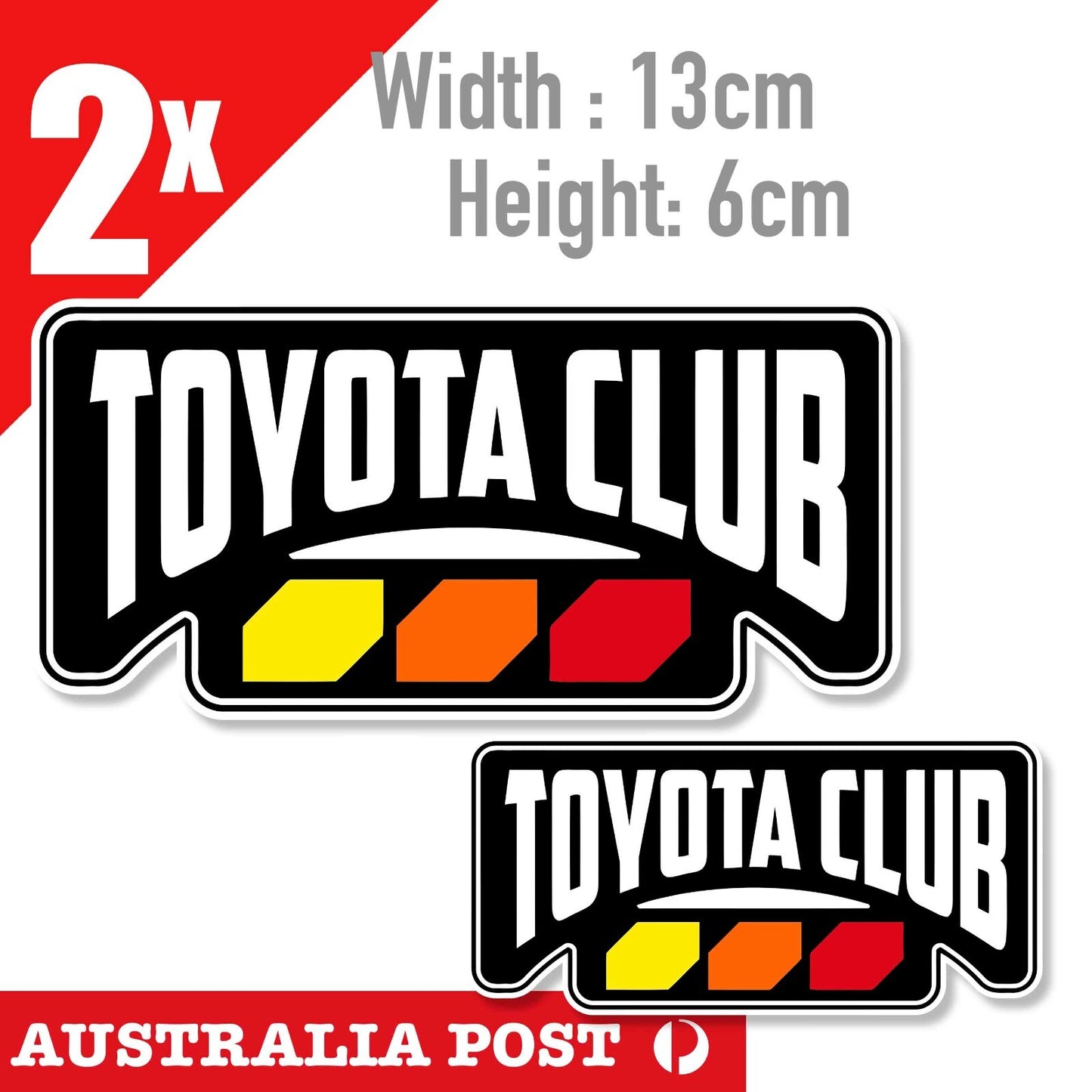 TOYOTA TRD CLUB badge 4WD Vintage Logo Hilux 4x4 Off Road Ute Sticker