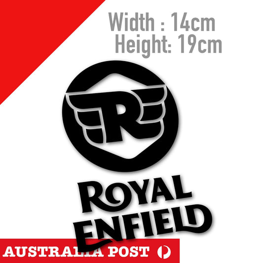 ROYAL ENFIELD Motorcycle Logo Royal Enfield Bicycle,Royal Enfield Black Sticker