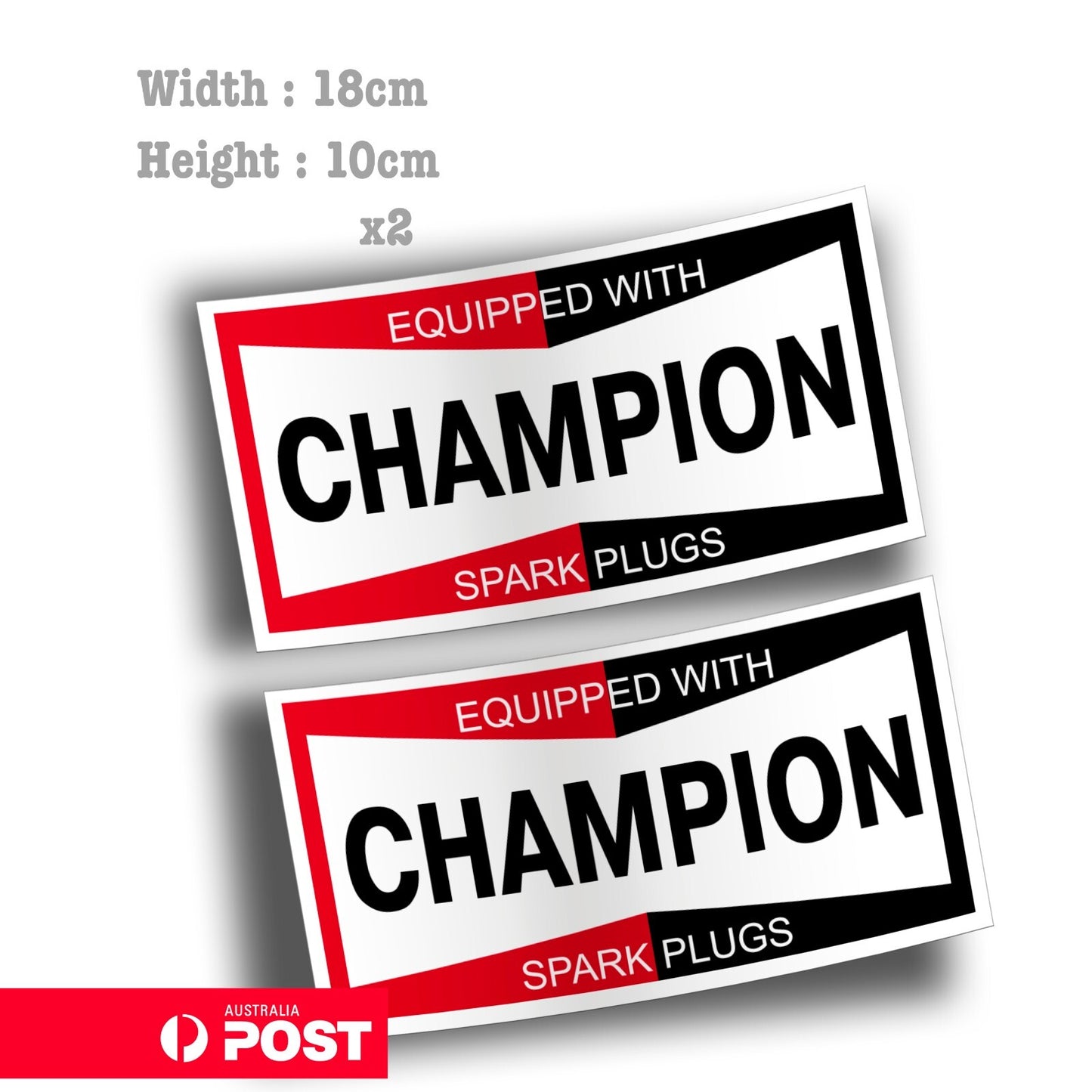 CHAMPION Spark Plug Logo Vintage Old Retro Logo Vinyl  Stickers