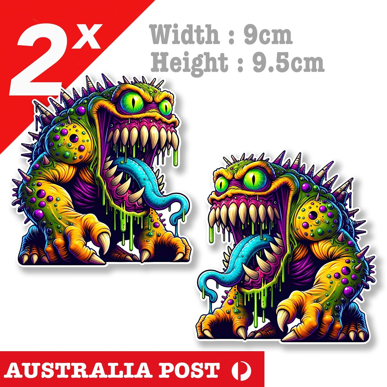 Alien Monster , Zombie Monster, Funny Monster Sticker