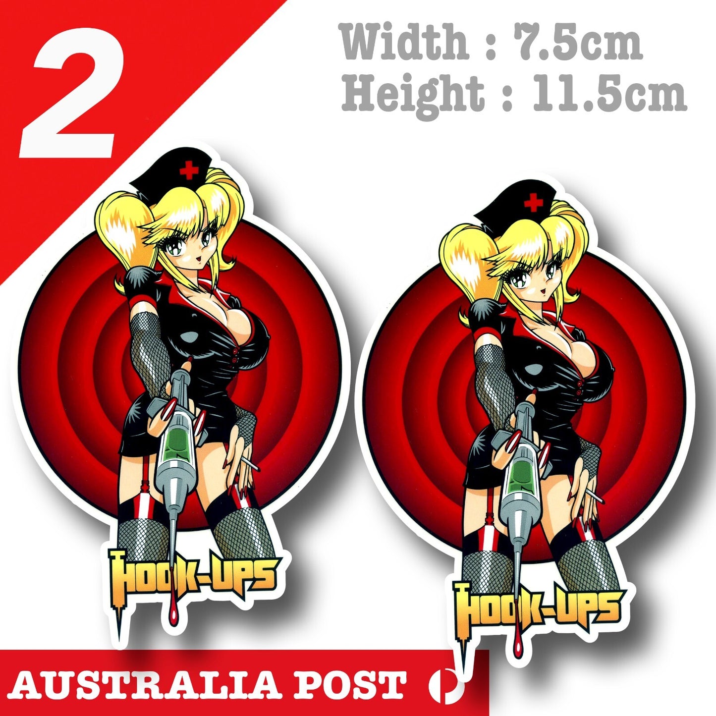 Sexy Blonde Pin Up Nurse, Sexy Nurse Sticker