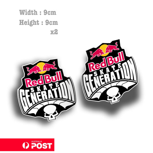 RED BULL Skate Generation Logo Bar Fridge   Laptop , Car  Decal Sticker 