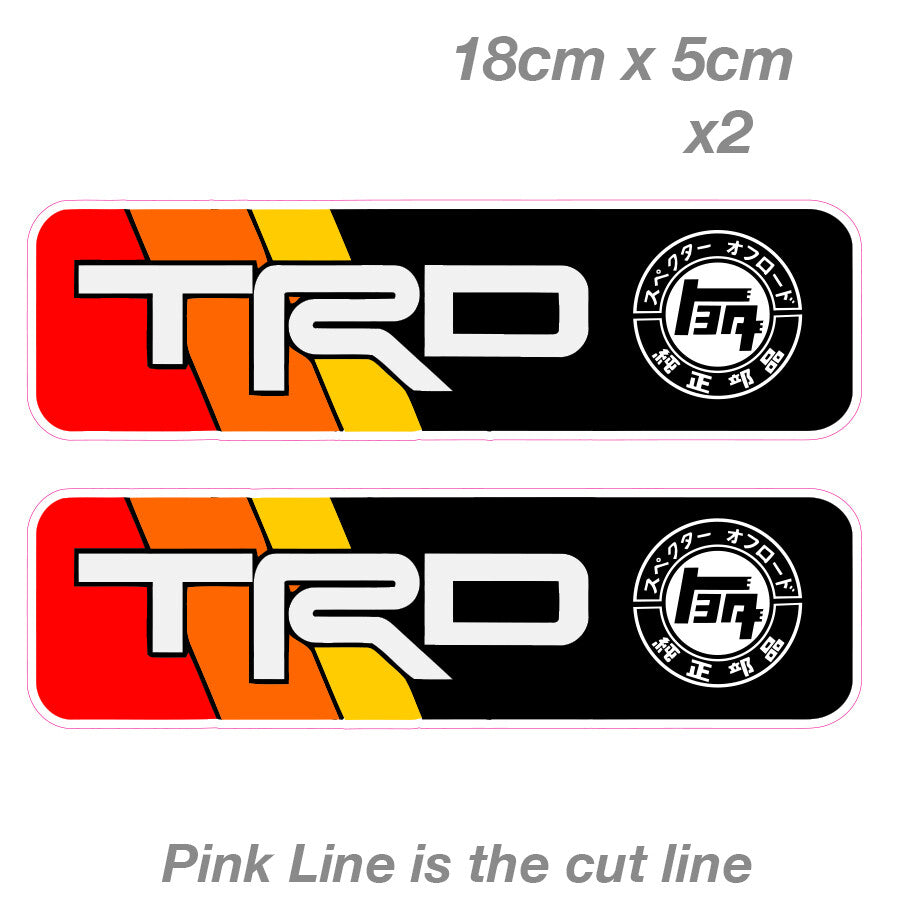 Toyota TRD Vintage Logo JDM  Laptop , Car  Decal Sticker 