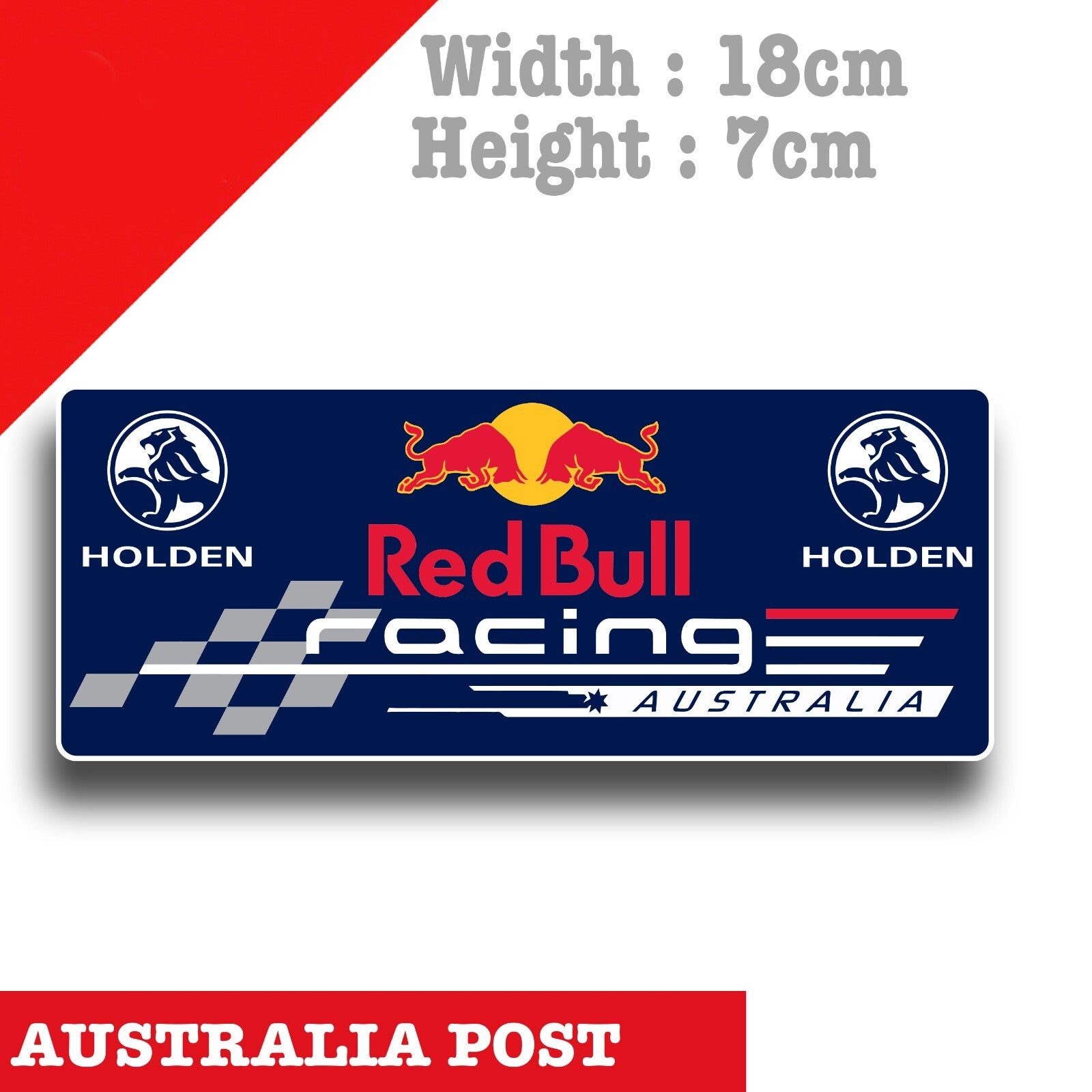 HOLDEN RED BULL Australia Racing JDM  Laptop , Car  Vinyl  Sticker 