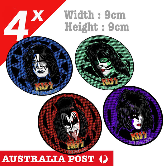 KISS ROCK Bands Logo , KISS Gene Simmons Bands Stickers