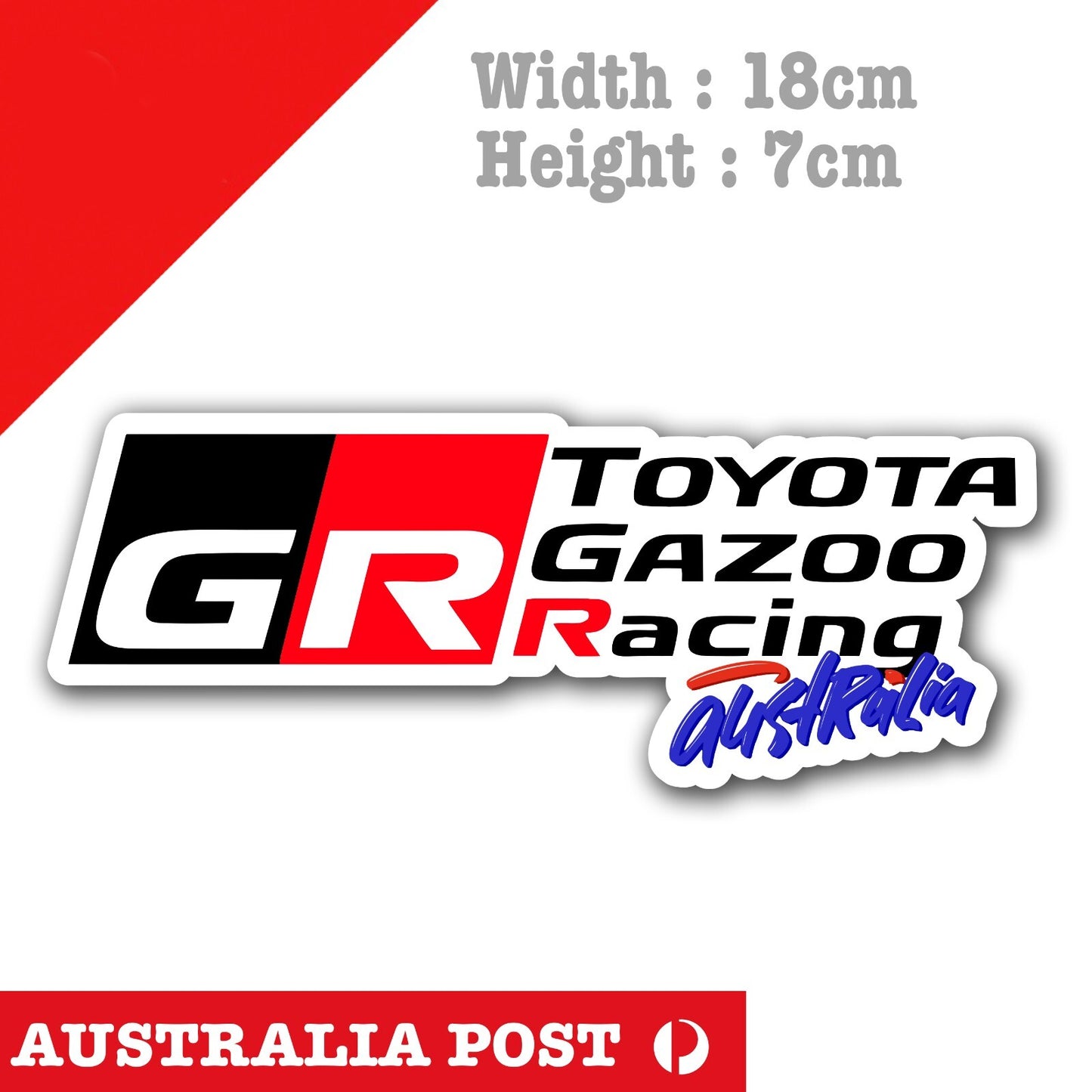 TOYOTA GAZOO Racing GR AUSTRALIA  Sticker
