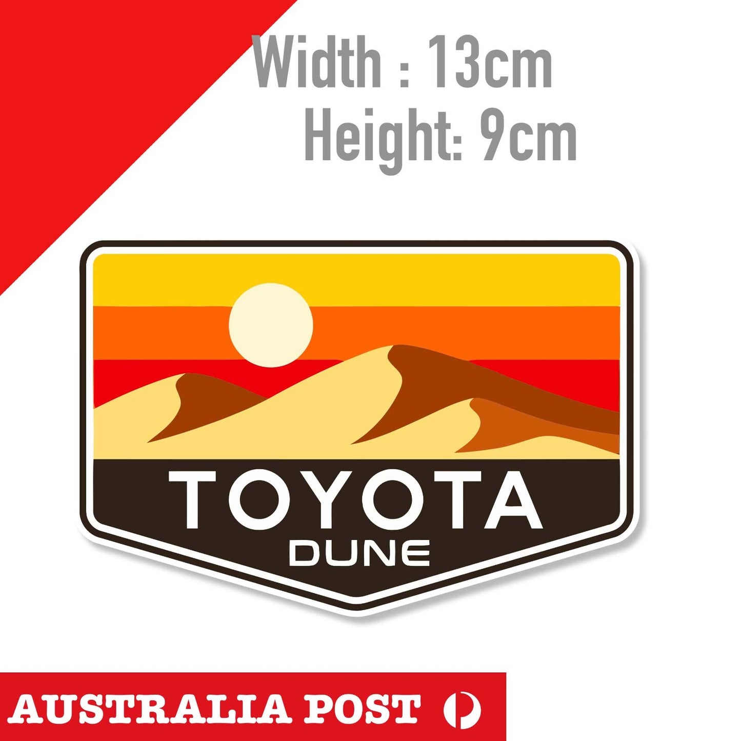 TOYOTA TRD DUNE badge 4WD Vintage Logo Hilux 4x4 Off Road Ute Sticker