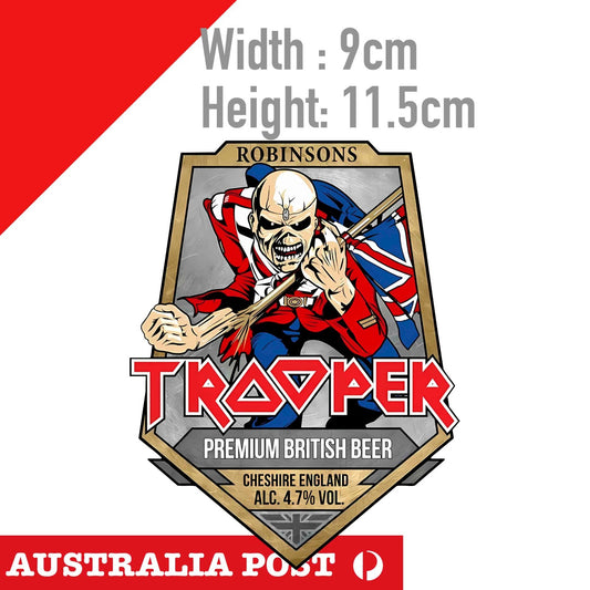Robinson's Brewery Iron Maiden Trooper Beer Logo Sticker