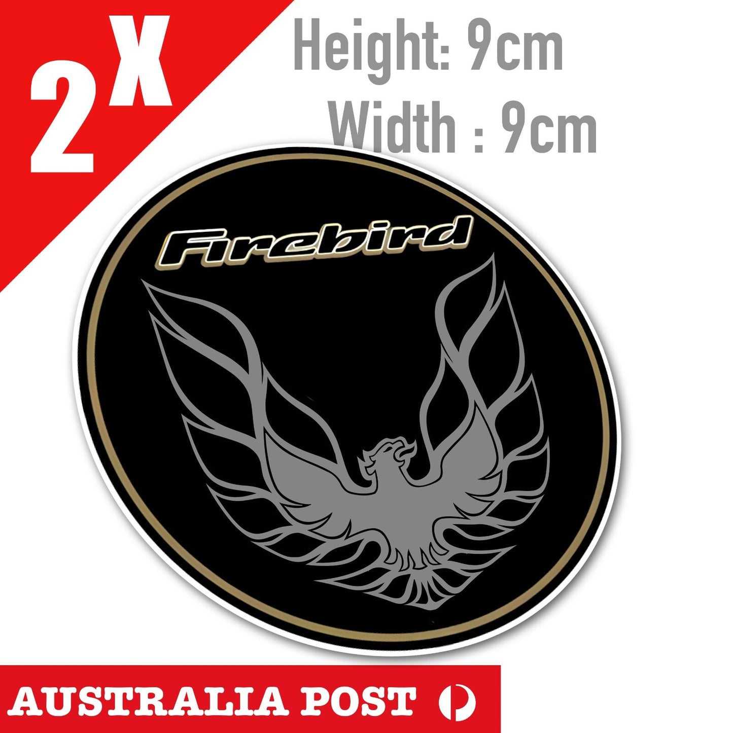 Pontiac Firebird 1977 Eagle Logo, American Muscle Car Round Logo  Stickers