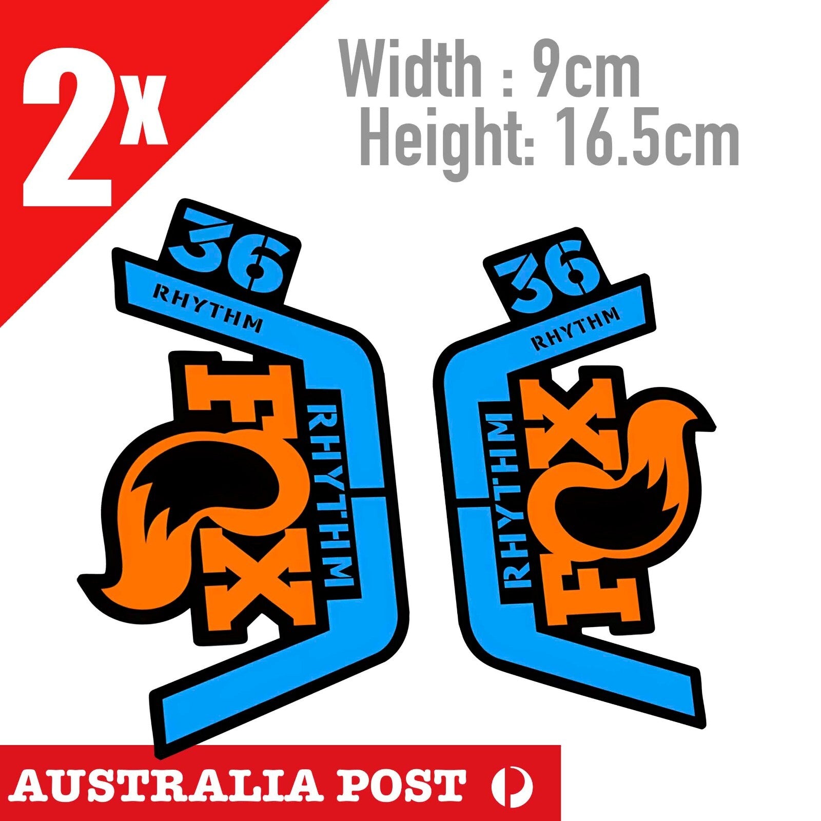 Fox Rhythm 36  Forks Suspension Factory Style Sticker