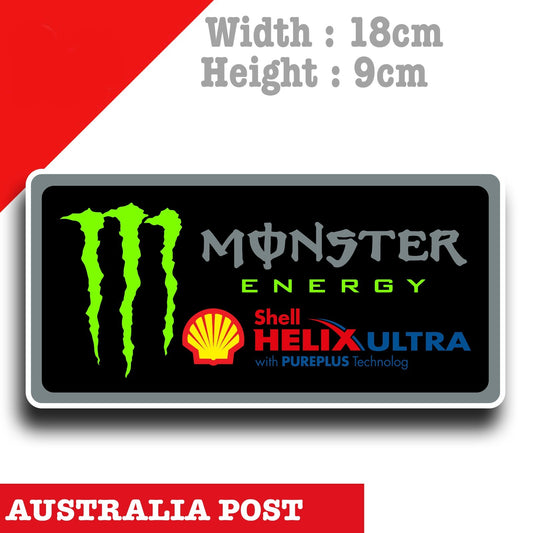 Monster Energy SHELL Motor Oil , HELIX ULTRA SHELL  Vinyl  Sticker