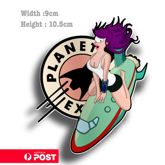 Planet Express Logo - Futurama Funny Vinyl  Sticker