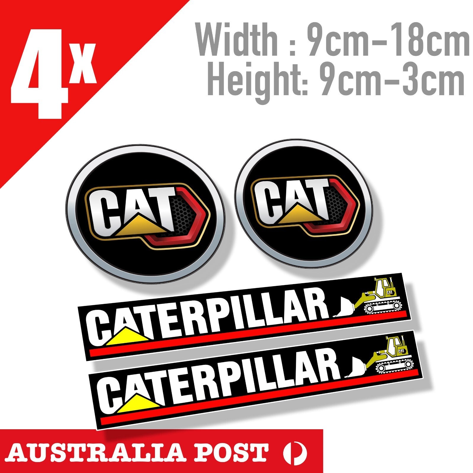 CATERPILLAR  Bulldozer Logo Banner Decal  Stickers