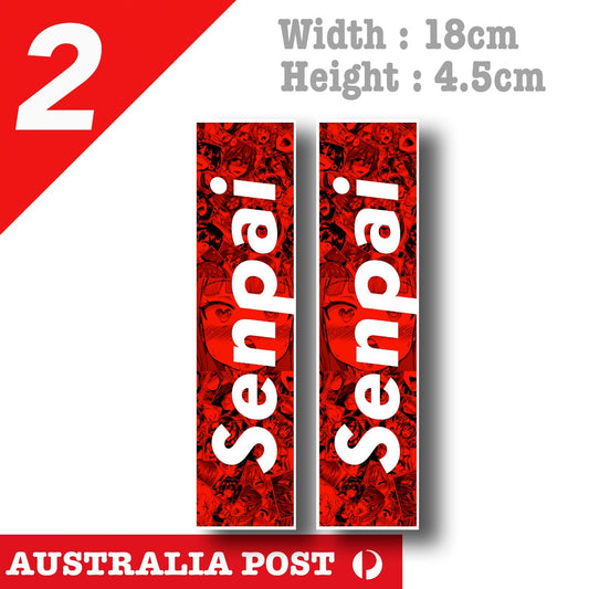 Senpai Anime JDM Slap Decal Sticker