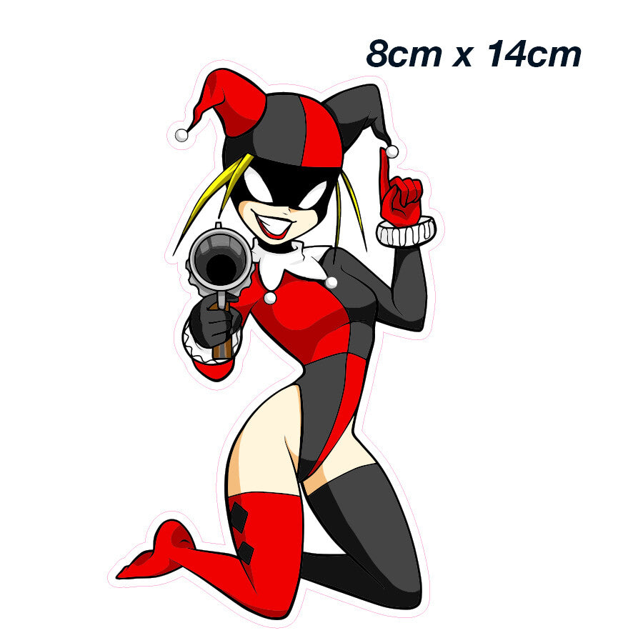 Harley Quinn with Gun Posing Suicide Squad  Laptop , Car  Decal Sticker 