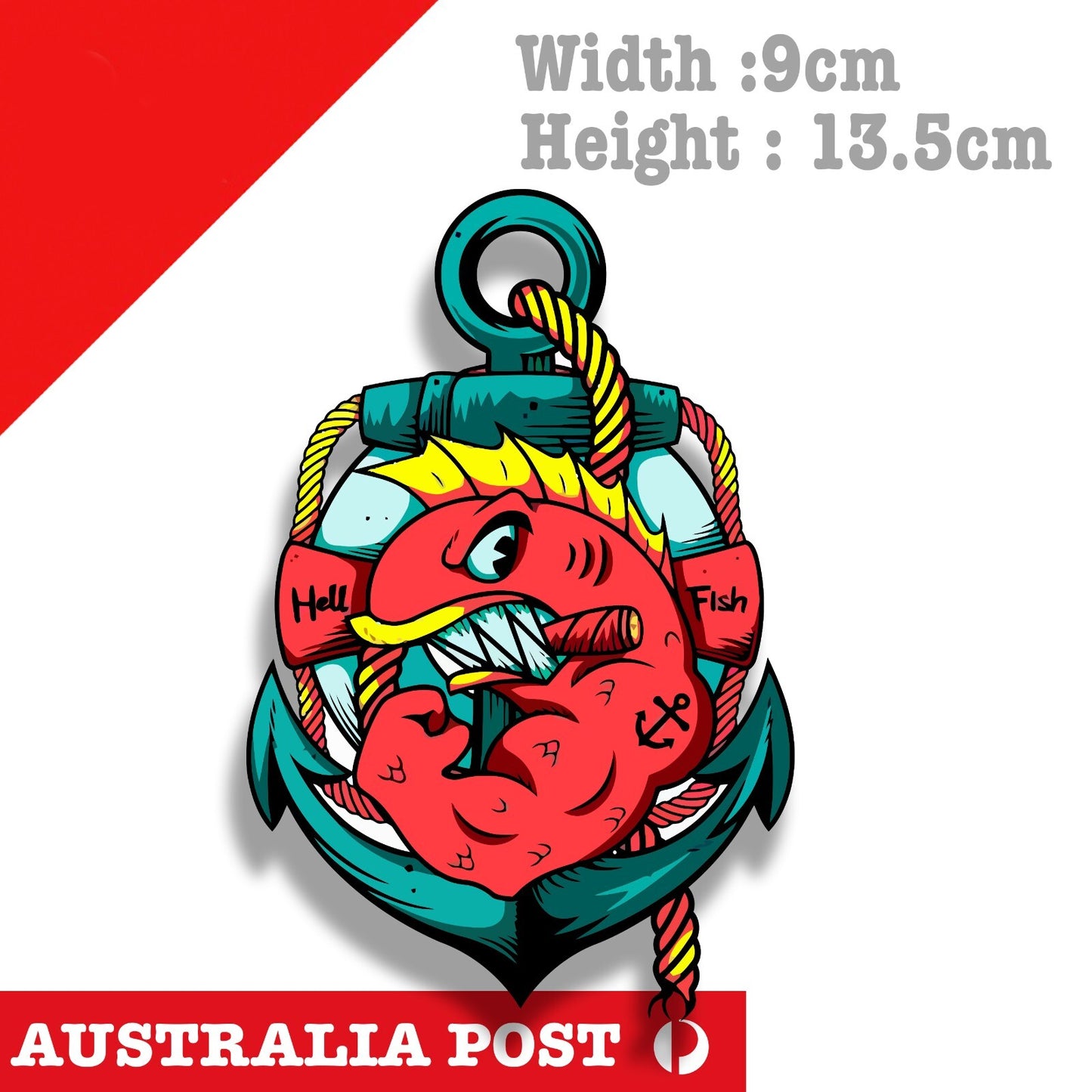 Hell Fish The Simpsons Funny Cartoon Character Sticker