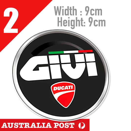 Ducati Givi  Motorcycles Logo  x2 Laptop , Car  Decal Sticker