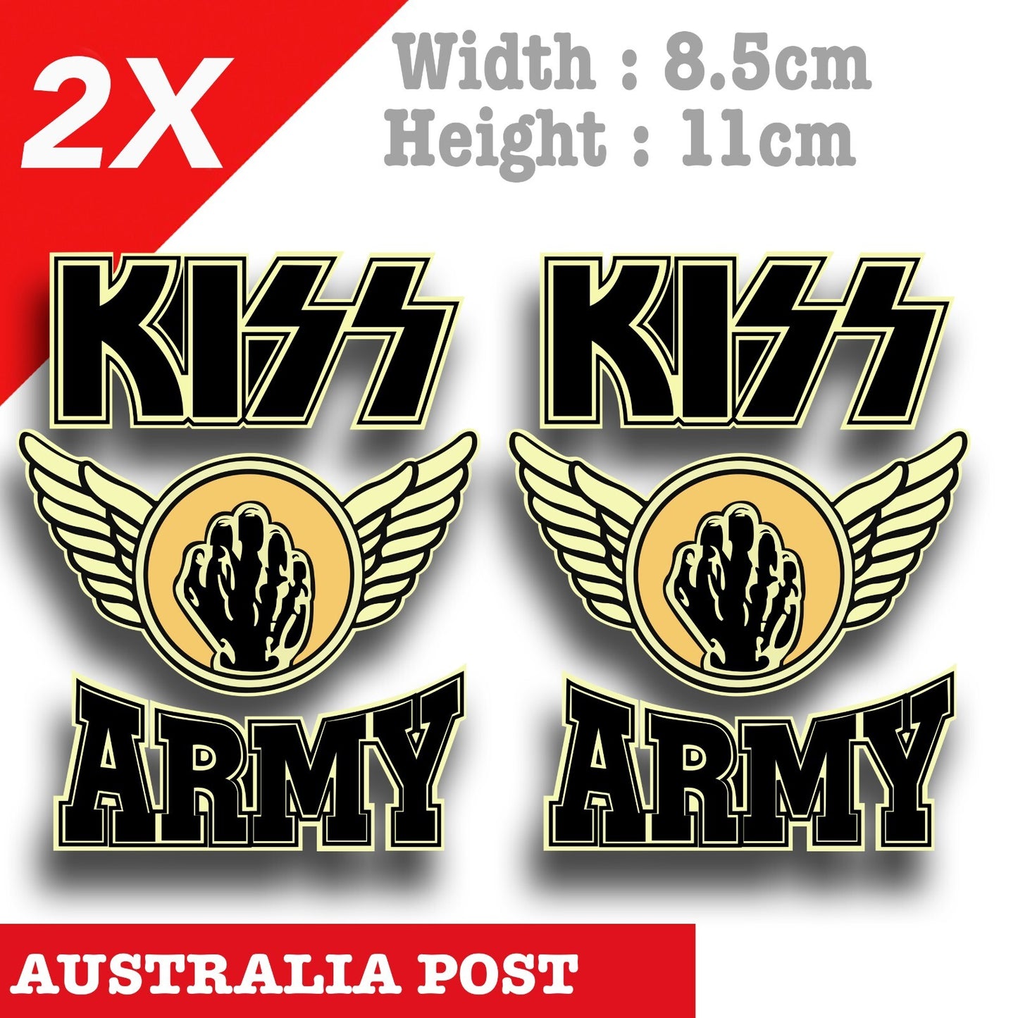 KISS Rock Band, KISS Army Logo  Decal Sticker