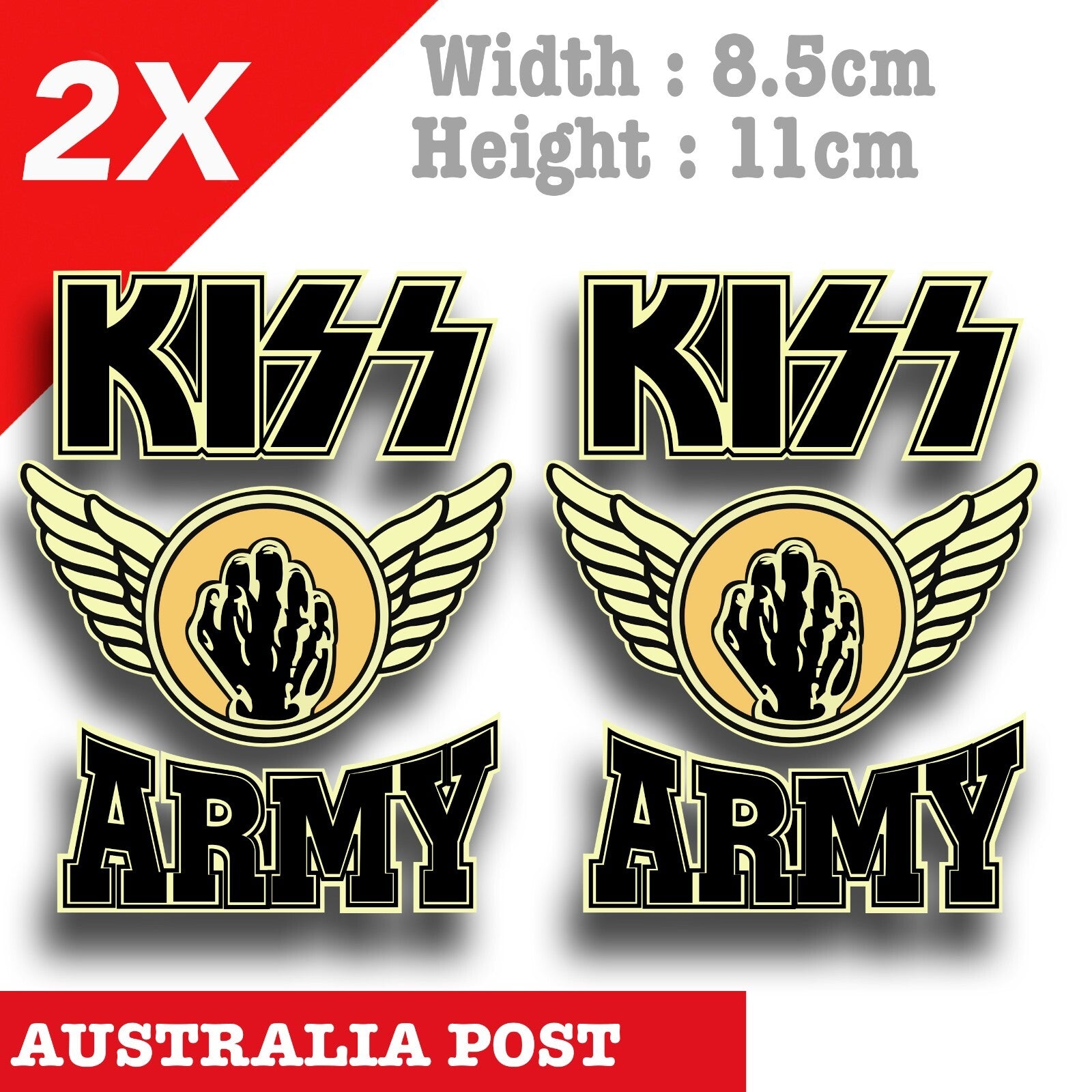 KISS Rock Band, KISS Army Logo  Decal Sticker