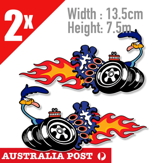 FORD Road Runner BEEP BEEP , Classic GT-HO Ford WX XY Falcon Super Roo Sticker