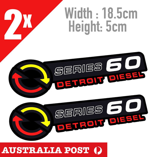 Detroit Diesel Power SERIES 60 Engine Automotive Gas Oil Service Sticker