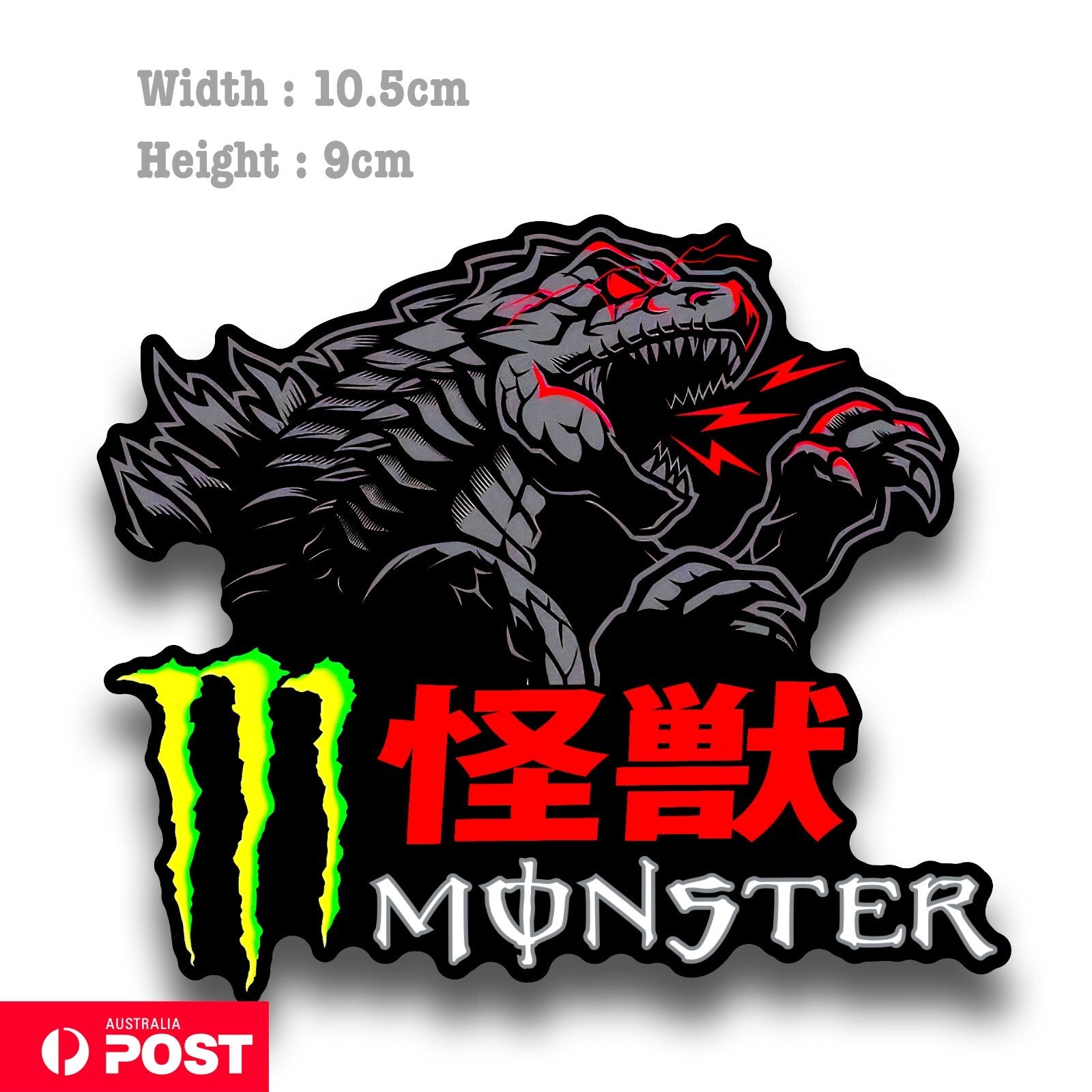 Monster Energy Drink Godzilla Sticker – Astro Stickers