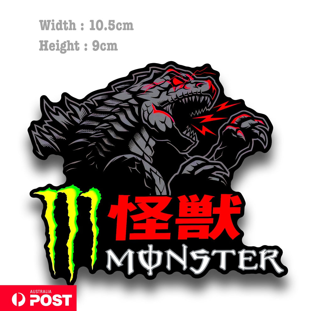 Monster Energy Drink Godzilla Sticker – Astro Stickers