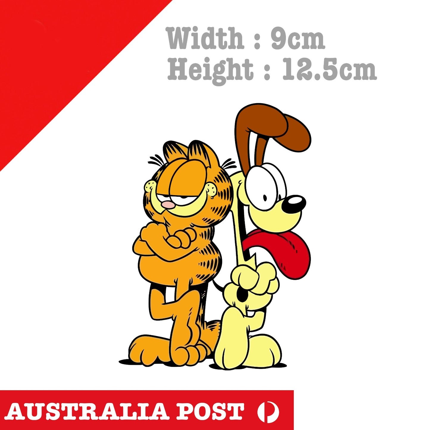 Garfield and Odie the Dog Vinyl Sticker