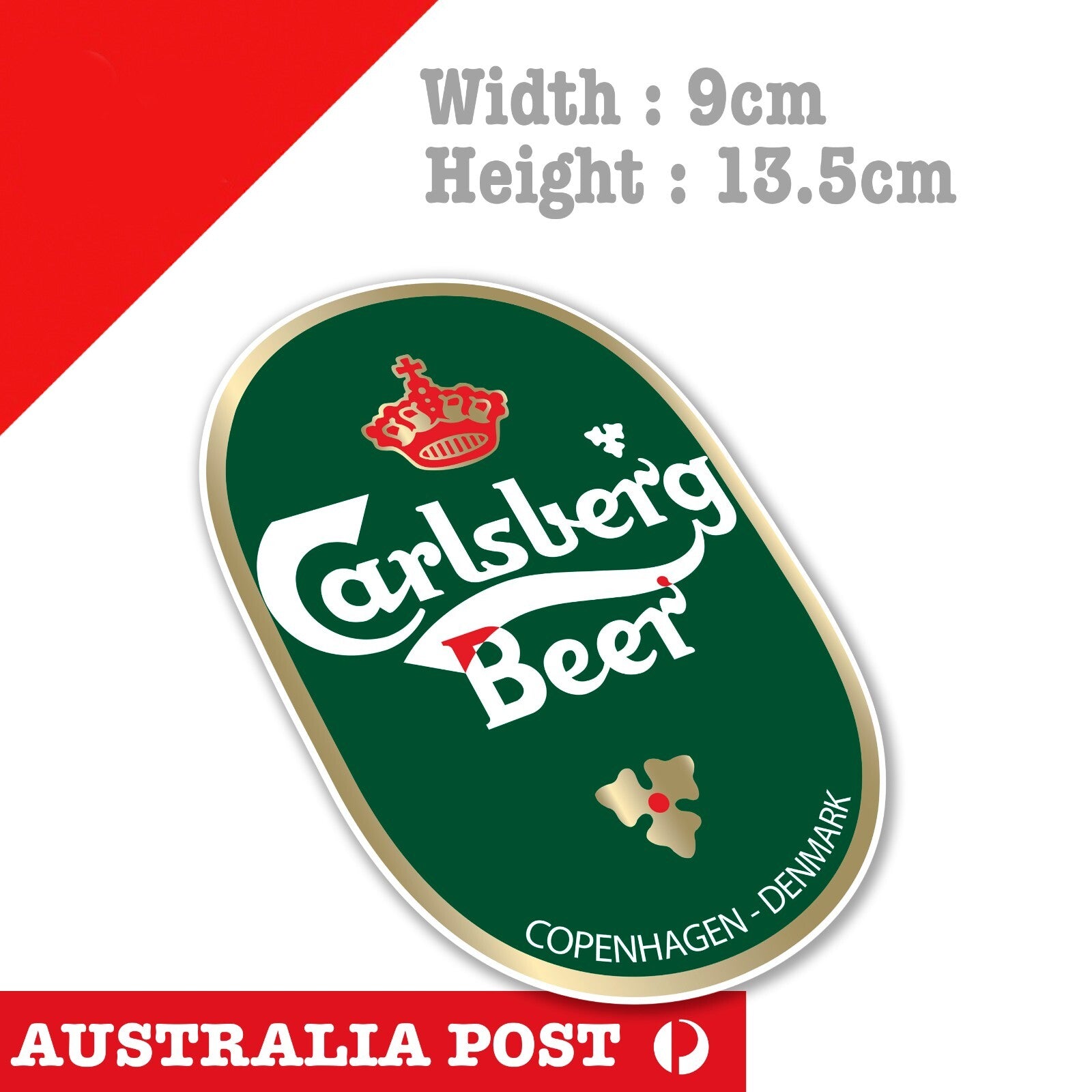 Carlsberg Beer Logo Sticker Bar Fridge, Carlsberg Berr Logo Sticker