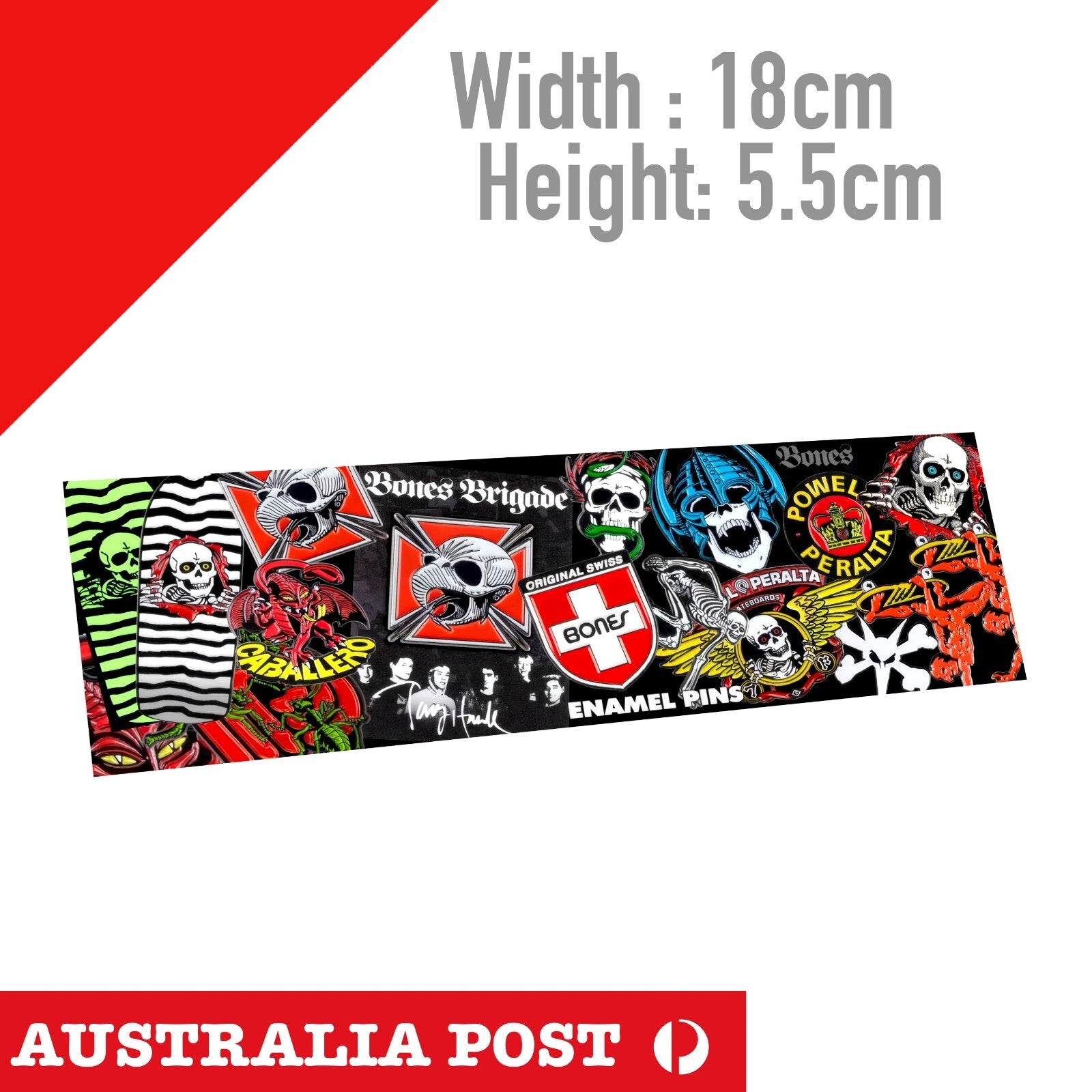 POWELL-PERALTA SKELLY-BOMB GRAPHIC - Skateboarding Banner  Sticker