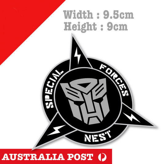 NEST Special Forces Badge ,Optimus Prime Autobots, N.E.S.T Badge ,  Sticker
