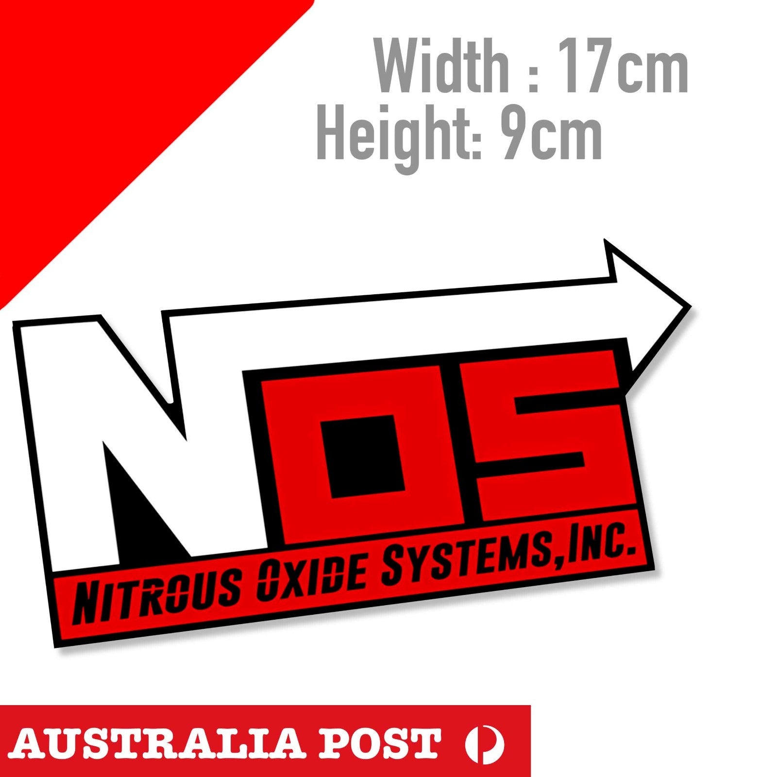 NOS Nitrous Oxide Systems Logo, Nitrous Oxide System Logo  Sticker