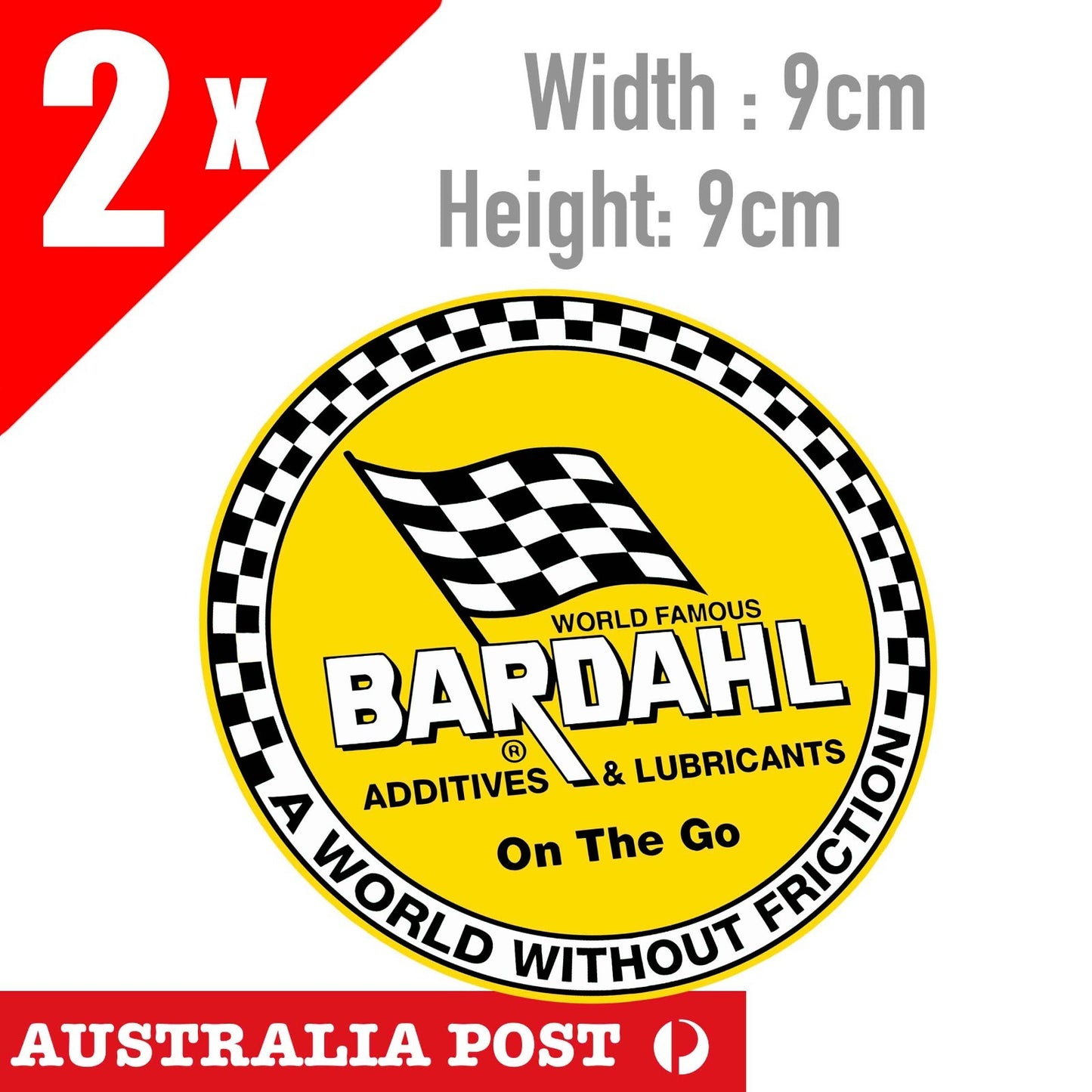 BARDAHL Additives & Lubricants Logo, Truck Ute 4X4  Diesel Sticker