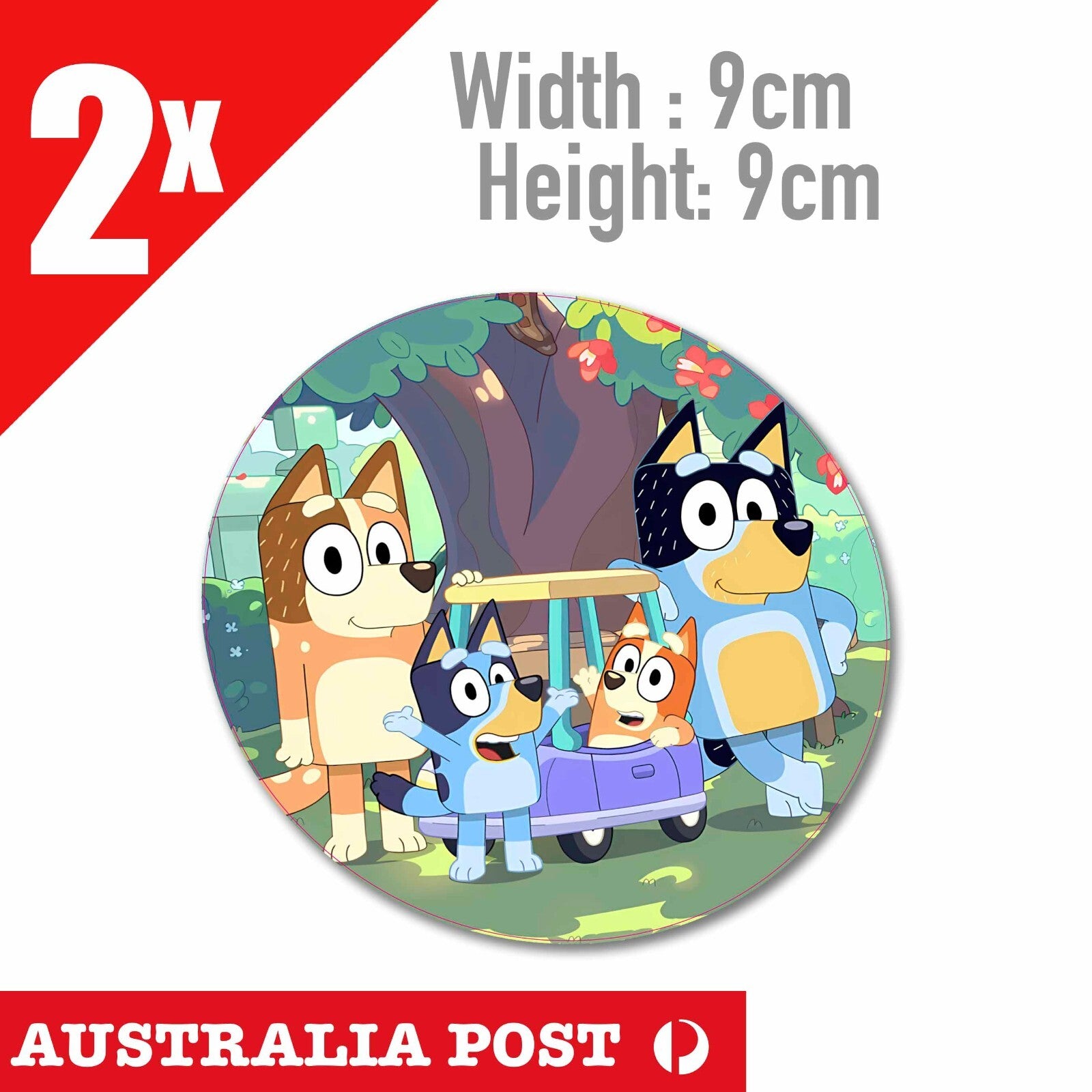 Bluey Sticker - Vinyl Print - Toy Room Bedroom Lunchbox School Sticker