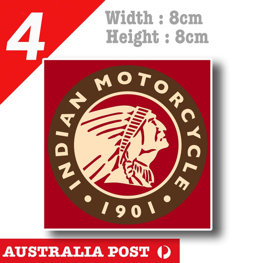 Indian Logo Motorcycle Badge, Fuel Tank Decal Stickers