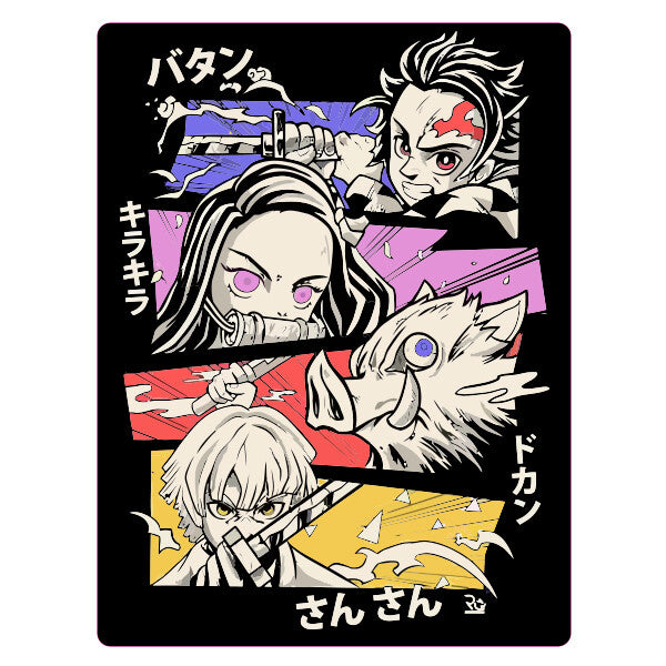 Demon Hunter Team Nezuko  Laptop , Car  Decal Sticker 