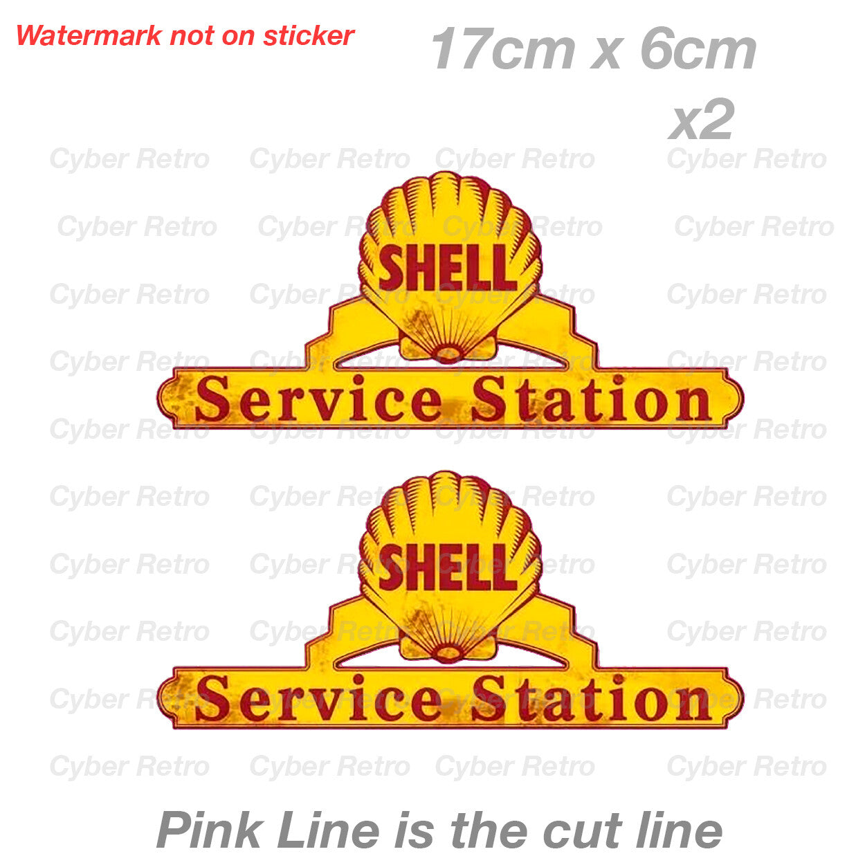 Shell Service Station Vintage Retro Rusty Old Sign Car  Vinyl  Sticker 