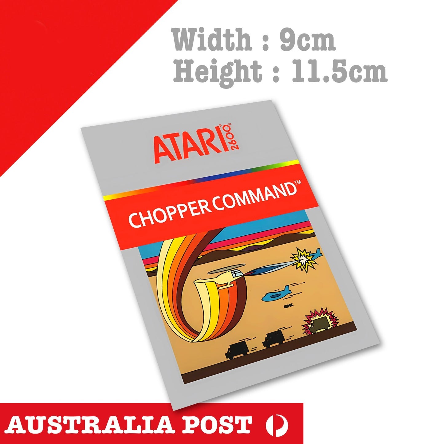 Chopper Command Vintage Arcade Retro ATTARI Game Logo ATARI Stickers